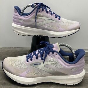 Brooks Launch 9 Womens Running Shoes Lavender Navy 1203731B588 Size 10 Medium B